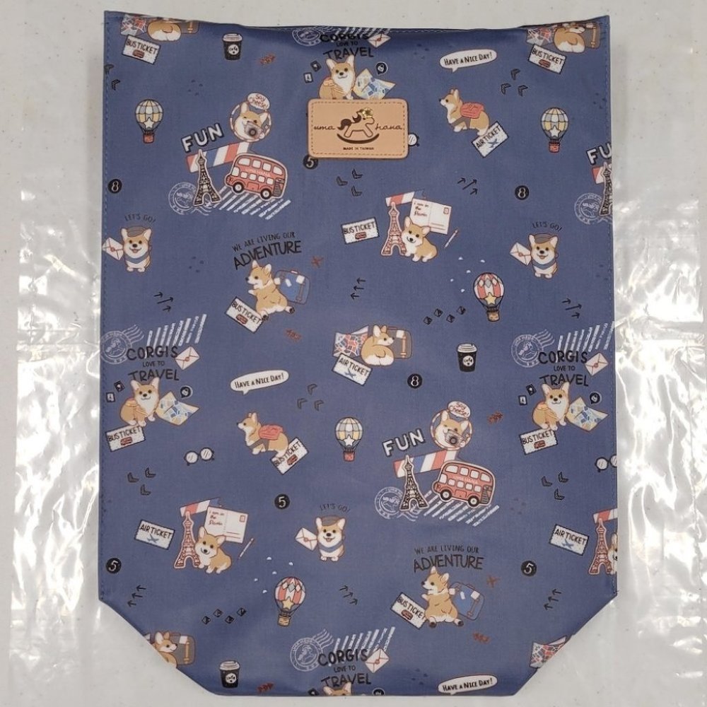 Waterproof Corgi Large Tote Shoulder Bag Travel Purse - Picture 8 of 14